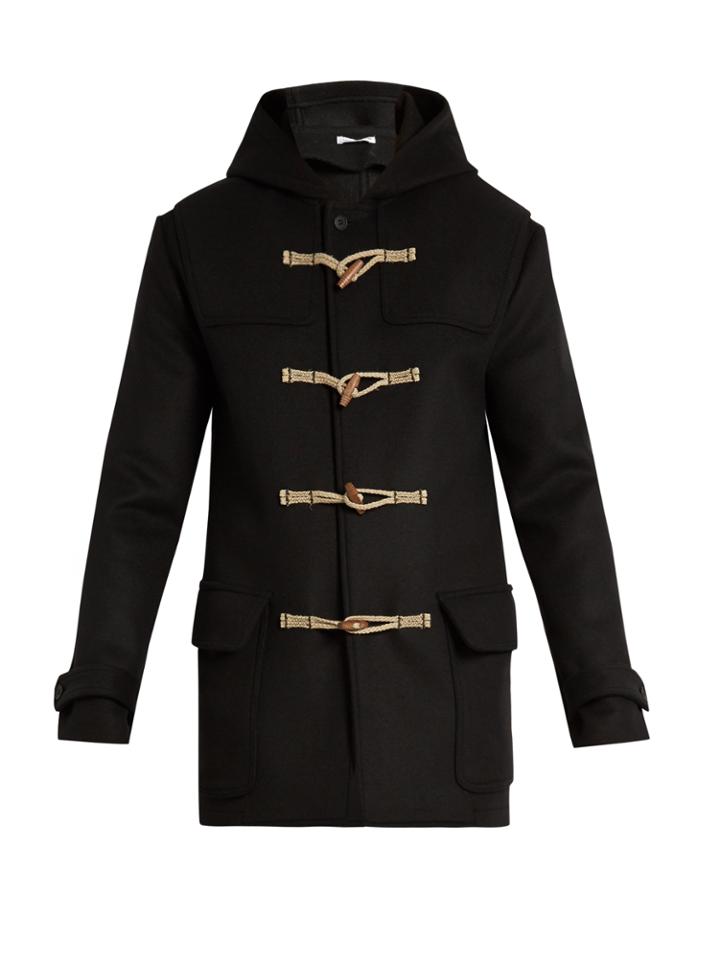 Tomas Maier Hooded Wool Duffle Coat