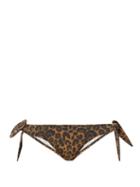 Matchesfashion.com Fisch - Marigot Leopard-print Side-tie Bikini Briefs - Womens - Leopard