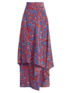 Diane Von Furstenberg Elsden-print Silk-crepe Maxi Skirt