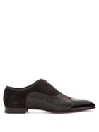 Matchesfashion.com Christian Louboutin - Greggo Orlato Patent Leather Oxford Shoes - Mens - Black