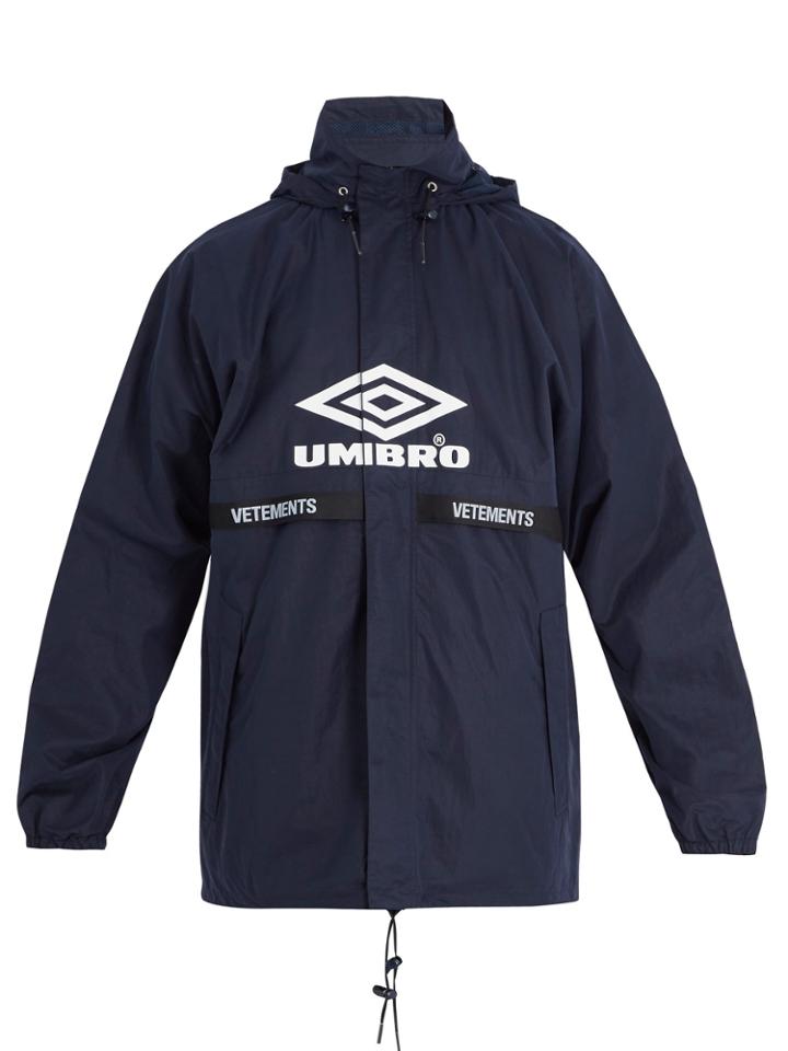 Vetements X Umbro Logo-print Hooded Jacket