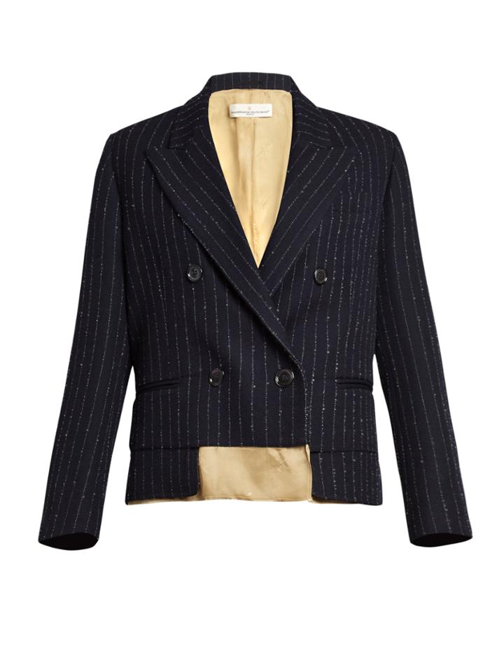 Golden Goose Deluxe Brand Bianca Double-breasted Cropped Jacket