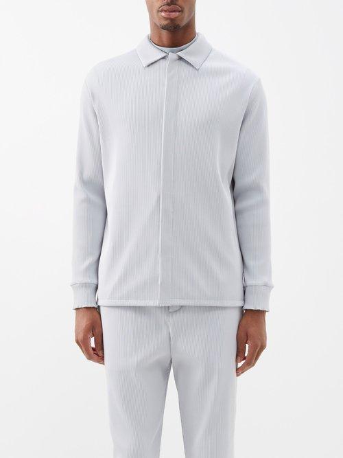 Jacques - Mindful Movement Ribbed Technical Jacket - Mens - Grey
