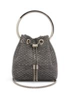 Matchesfashion.com Jimmy Choo - Bonbon Lurex Bucket Bag - Womens - Black