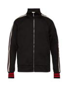 Matchesfashion.com Gucci - Logo Trim Zip Through Track Jacket - Mens - Black