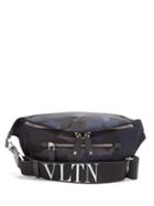 Matchesfashion.com Valentino - Camouflage Print Belt Bag - Mens - Grey Multi