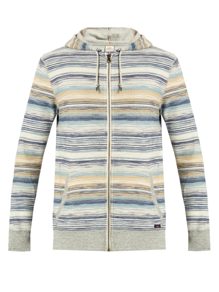 Faherty Reversible Zip-through Cotton Sweatshirt