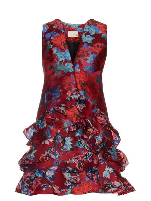 Mary Katrantzou Rokina Floral-jacquard Dress