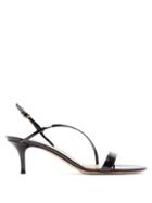 Matchesfashion.com Gianvito Rossi - Manhattan 55 Patent Leather Sandals - Womens - Black