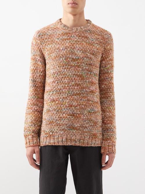 Folk - Mixed-yarn Sweater - Mens - Orange Multi