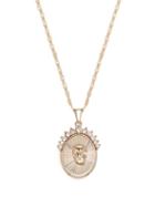 Matchesfashion.com Alexander Mcqueen - Skull Embossed Medallion Necklace - Mens - Silver