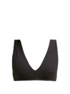 Matchesfashion.com Araks - Una Ribbed Bikini Top - Womens - Black