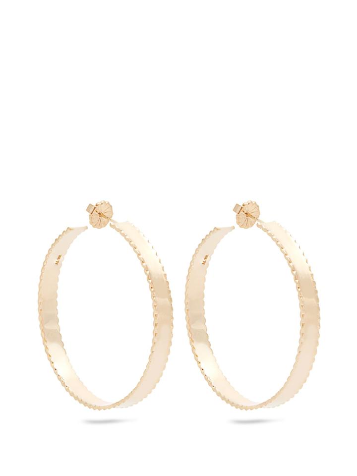 Alison Lou Yellow-gold Lasagne Earrings