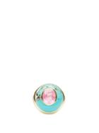 Matchesfashion.com Retrouvai - Lollipop Tourmaline, Turquoise & 14kt Gold Ring - Womens - Blue Multi