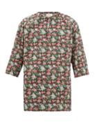 Matchesfashion.com Gucci - Floral-print V-neck Cotton Tunic - Mens - Green Multi