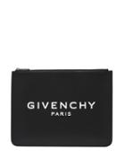 Matchesfashion.com Givenchy - Large Leather Pouch - Mens - Black White