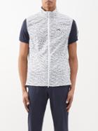 J.lindeberg - Ash Logo-print Packable Gilet - Mens - White Black