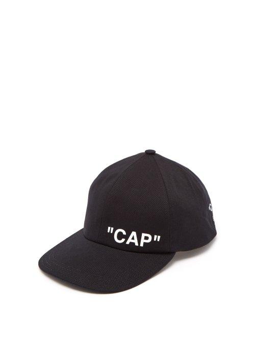 Matchesfashion.com Off-white - Quote Baseball Cap - Mens - Black White