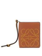 Matchesfashion.com Loewe - Dotted-anagram Leather Wallet - Womens - Tan Multi
