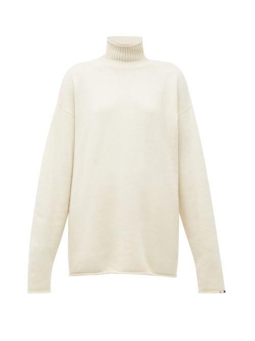 Matchesfashion.com Extreme Cashmere - No.100 Hippy Cashmere Blend Sweater - Womens - Ivory