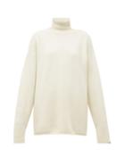 Matchesfashion.com Extreme Cashmere - No.100 Hippy Cashmere Blend Sweater - Womens - Ivory