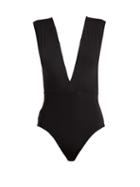 Matchesfashion.com Haight - Roge Deep V Neck Swimsuit - Womens - Black