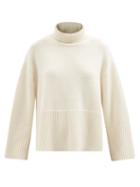 Totme - Ribbed Roll-neck Cashmere-blend Sweater - Womens - Cream