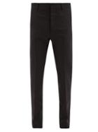 Matchesfashion.com Ami - Slim-leg Virgin-wool Trousers - Mens - Black