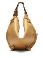 Matchesfashion.com Altuzarra - Play Large Buckled Leather And Suede Bag - Womens - Light Yellow