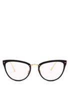 Linda Farrow Yellow-gold Plated Cat-eye Glasses