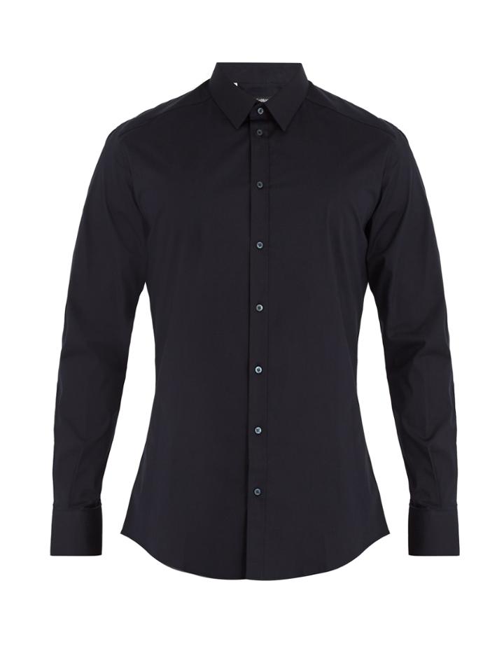 Dolce & Gabbana Single-cuff Cotton-poplin Shirt
