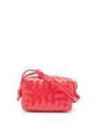Bottega Veneta - Loop Small Intrecciato-leather Cross-body Bag - Womens - Pink