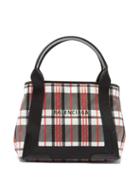 Matchesfashion.com Balenciaga - Cabas S Checked Recycled-canvas Tote Bag - Womens - Black Multi