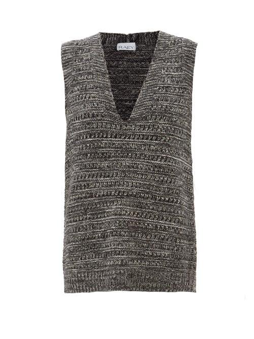 Raey - Recycled-cashmere Crochet Spacedye Tank Top - Womens - Multi