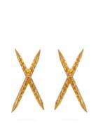 Matchesfashion.com Alan Crocetti - Space Mini Gold Vermeil Ear Cuffs - Womens - Gold