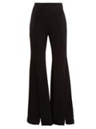 Matchesfashion.com Ellery - Higher And Higher Wide Flared Crepe Trousers - Womens - Black