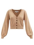 Frame - Balloon-sleeve Cashmere Cardigan - Womens - Beige