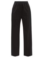 Ladies Rtw Mm6 Maison Margiela - Pressed-crease Tailored Trousers - Womens - Black