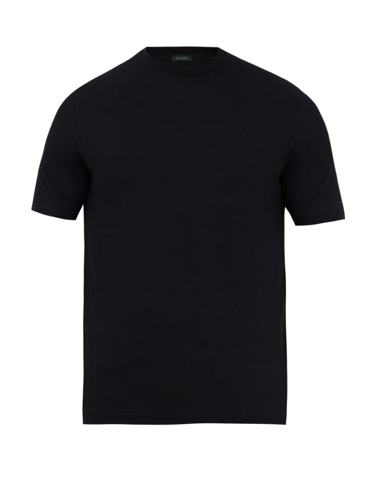 Zanone Crew-neck Cotton T-shirt