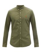 Mens Rtw Polo Ralph Lauren - Slim-fit Cotton-twill Shirt - Mens - Khaki