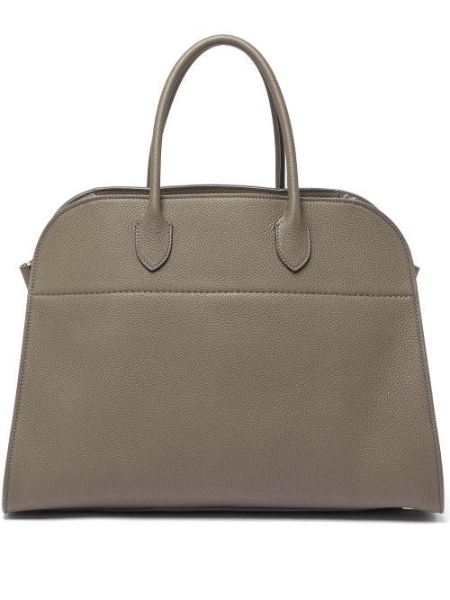 Matchesfashion.com The Row - Margaux 15 Medium Leather Tote Bag - Womens - Grey