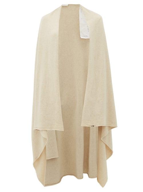 Matchesfashion.com Extreme Cashmere - Raw Edge Stretch Cashmere Wrap - Womens - Cream