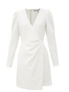 Matchesfashion.com Redvalentino - Wrap-front Crepe Dress - Womens - White