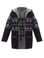 Matchesfashion.com Alanui - Crazy Monkey Hooded Cashmere Cardigan - Mens - Navy Multi