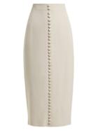 Matchesfashion.com Goat - Heda Pencil Skirt - Womens - Light Grey