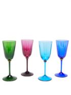 La Doublej - X Salviati Set Of Four Murano Wine Glasses - Womens - Multi