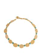 Matchesfashion.com Joelle Kharrat - Moneta Turquoise Embellished Necklace - Womens - Blue
