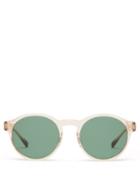 Matchesfashion.com 817 Blanc Lnt - Round Acetate Sunglasses - Mens - Clear