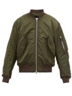 Matchesfashion.com Acne Studios - Makio Zip Through Quilted Bomber Jacket - Mens - Dark Green