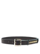 Matchesfashion.com Charles Jeffrey Loverboy - Logo-embellished Leather Belt - Womens - Black